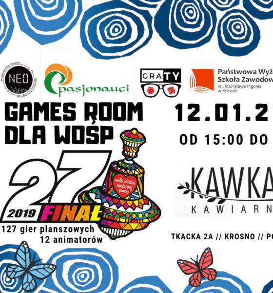 Gamesroom na rzecz WOŚP GraTy Pasjonauci Kawka