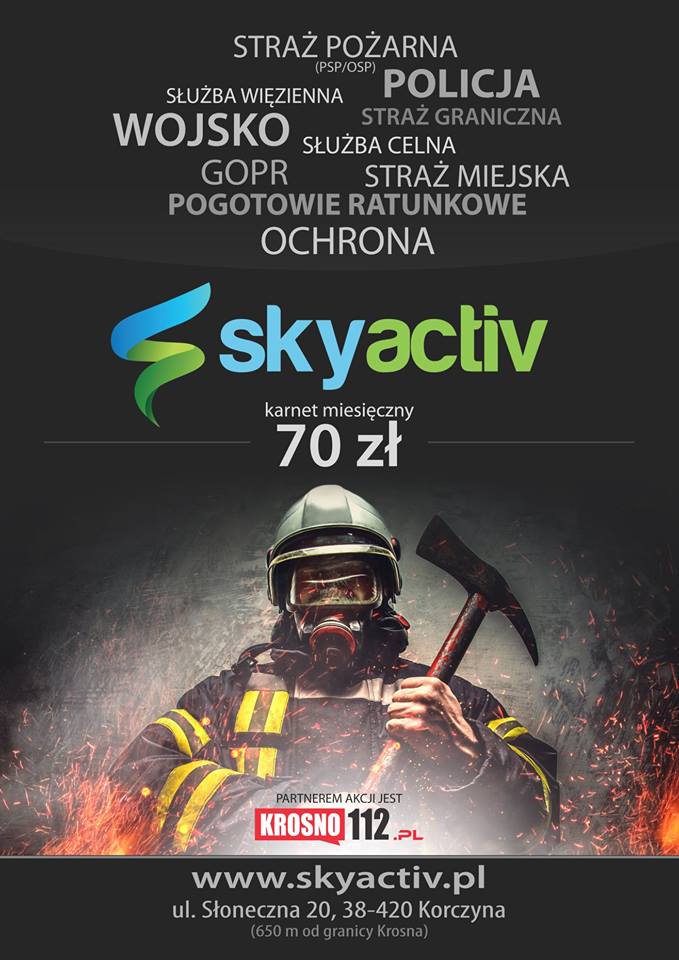 Specjalna oferta dla służb mundurowych w siłowni SkyActiv w Korczynie