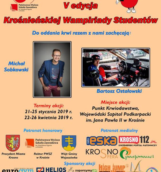 plakat V edycji Krośnieńskiej Wampiriady Studentów