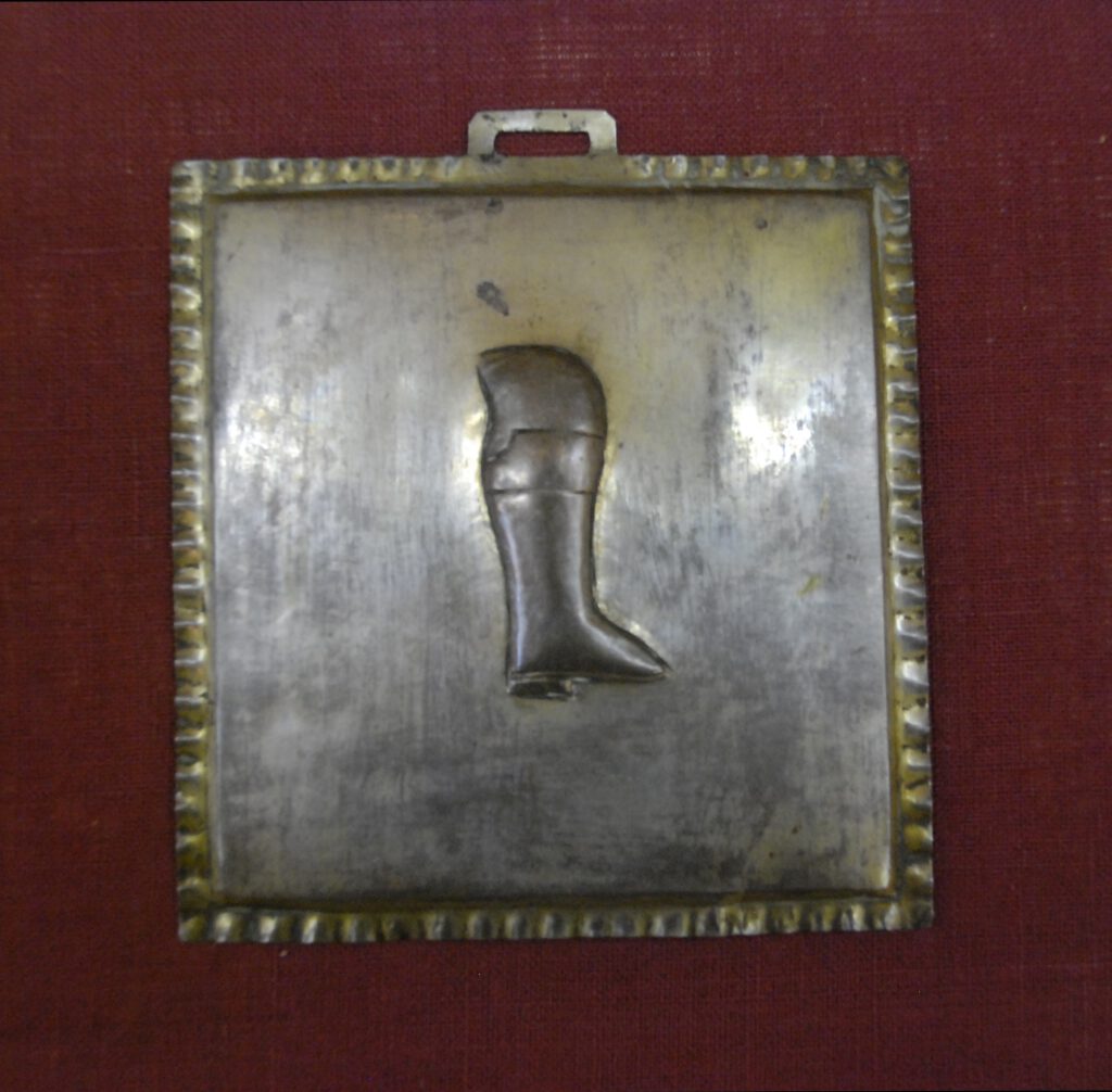 Obesłanie cechowe szewców ze zbiorów Muzeum Rzemiosła w Krośnie