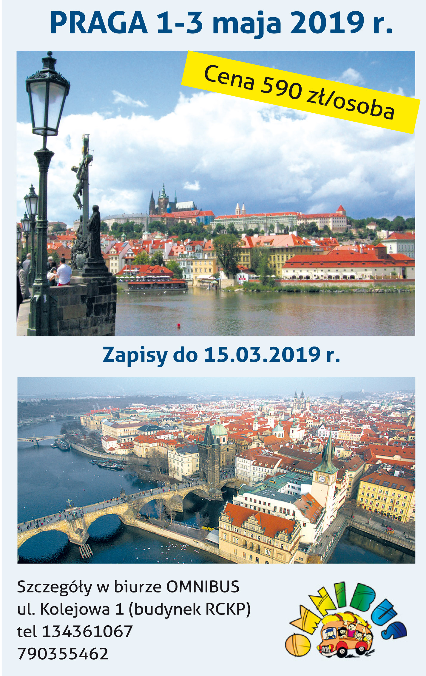 Majówka w Pradze z biurem Omnibus