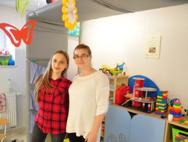 Ewa Szajnicka i Barbara Staryszak z przedszkola Planeta 21