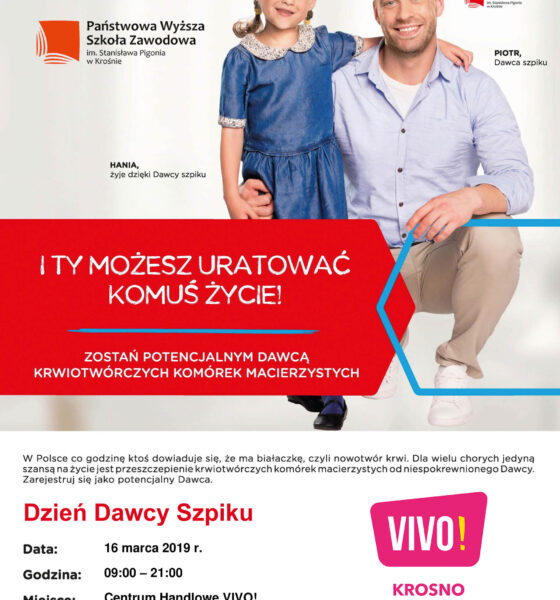 Dzień Dawcy Szpiku w VIVO! Krosno