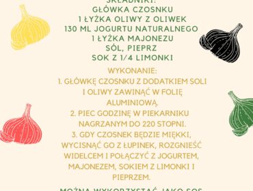 Przepis na sos z pieczonego czosnku -Simona Kus