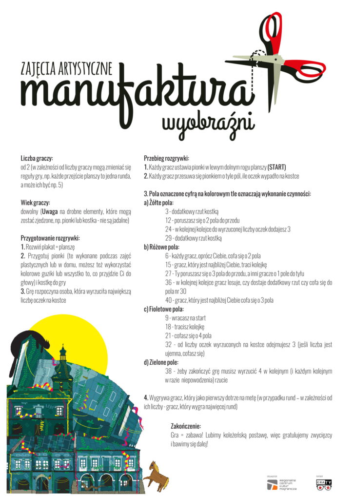 Manufaktura wyobraźni 2019 - oferta zajęć wakacyjnych dla dzieci - Regionalne Centrum Kultur Pogranicza