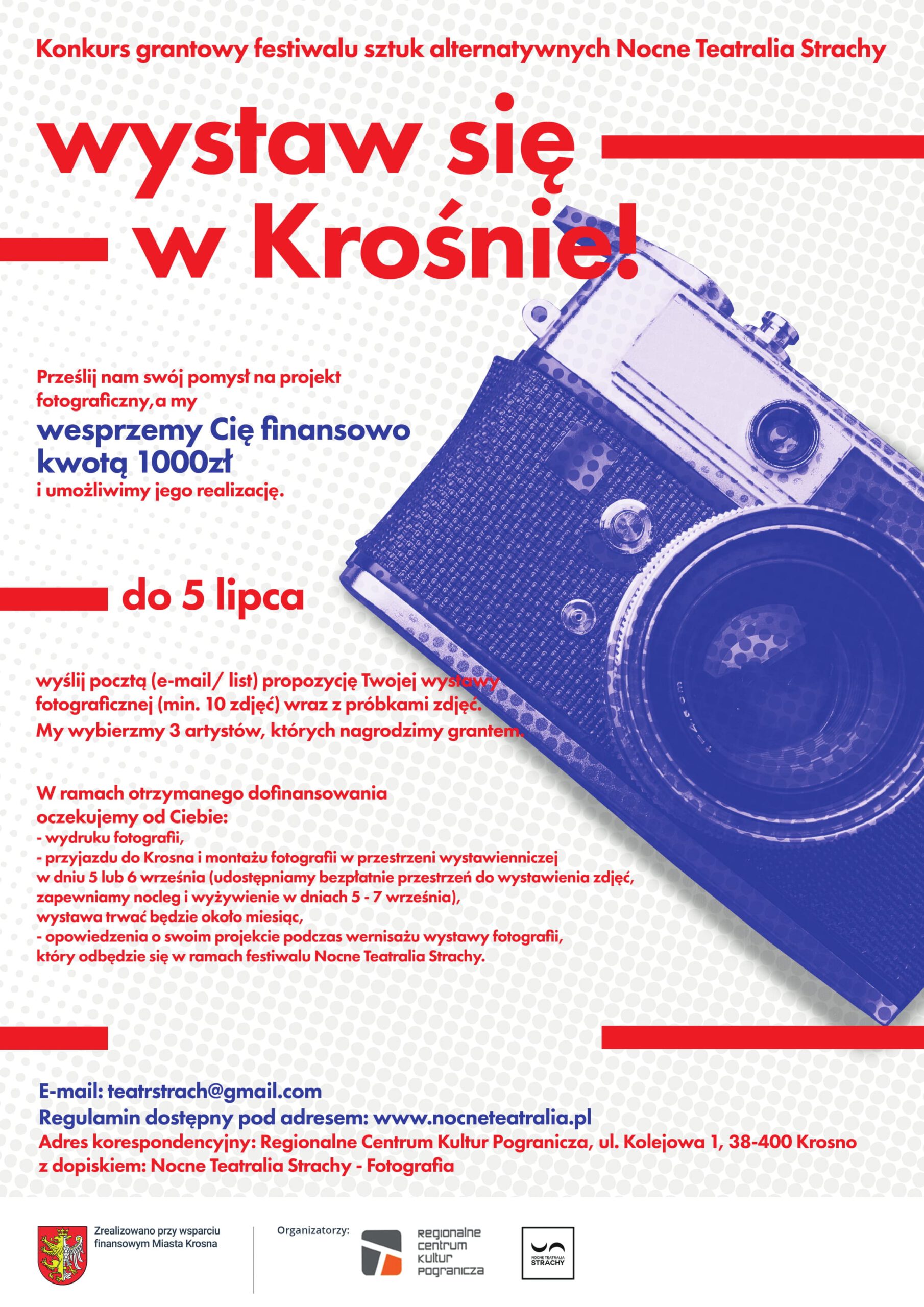 Konkurs fotograficzny Wystaw się w Krośnie!, XII Nocne Teatralia Strachy- festiwal sztuk alternatywnych