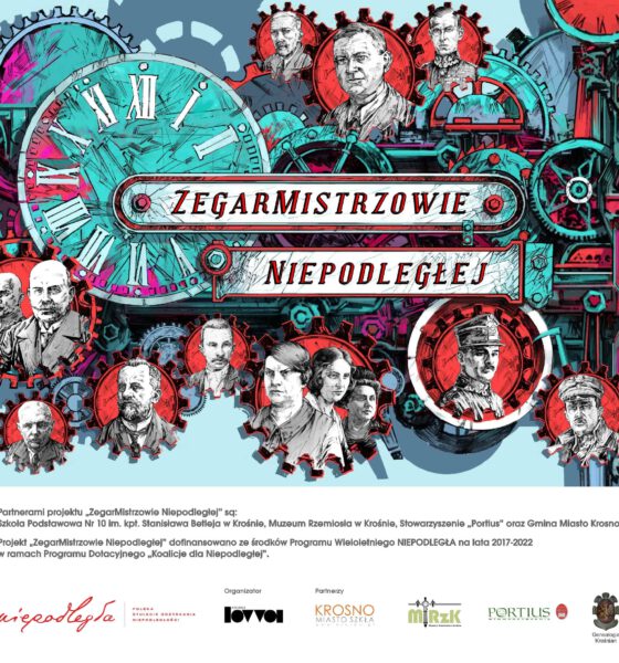 Projekt „ZegarMistrzowie Niepodległej" realizowany prze BWA krosno, Genealogię Krośnian dofinansowano ze środków Programu Wieloletniego NIEPODLEGŁA na lata 2017-2022 w ramach Programu Dotacyjnego „Koalicje dla Niepodległej”.