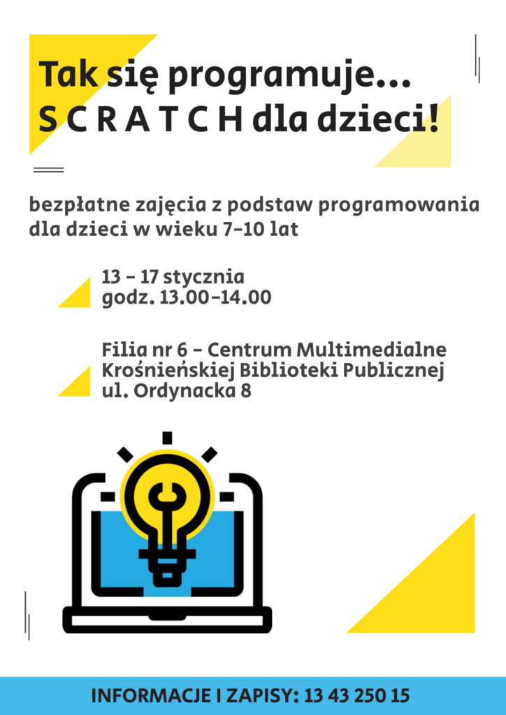 Zajęcia dla dzieci w okresie ferii 2020 w Krośnieńskiej Bibliotece Publicznej