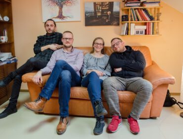 W Centrum Pomocy Psychologicznej w Krośnie pomogą Wam od lewej: Maciej Kobyłka, Piotr Pawłowski, Agnieszka Holly, Maciej Gałowicz