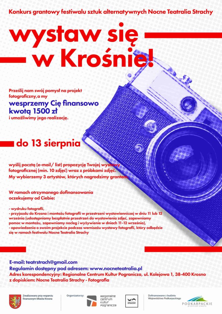 Wystaw się w Krośnie! Konkurs grantowy festiwalu sztuk alternatywnych Nocne Teatralia Strachy