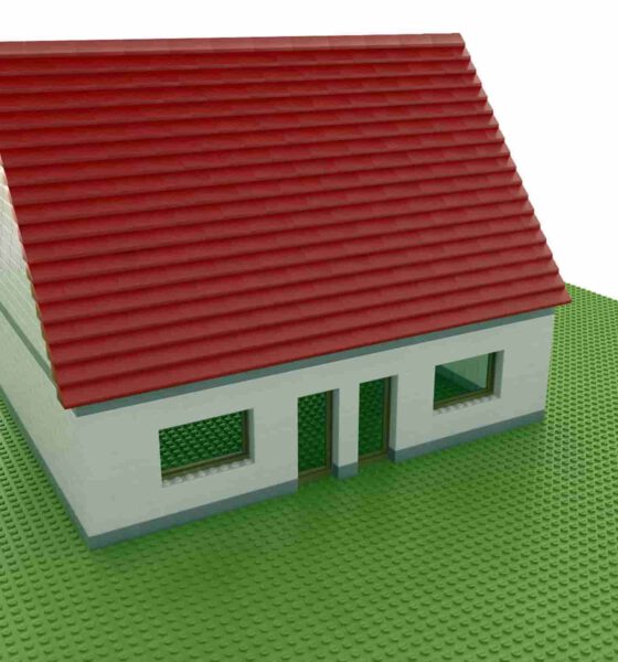 domek z klocków lego