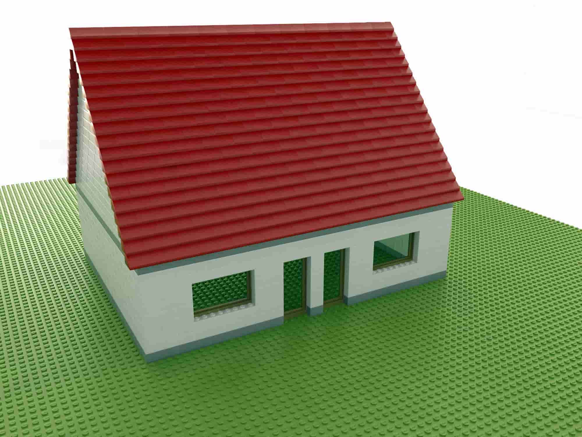domek z klocków lego