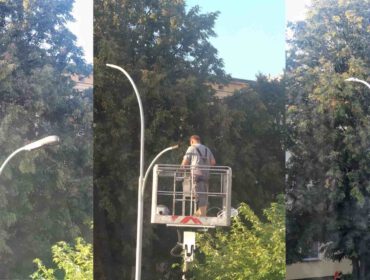 Wymiana latarni na krośnieńskich ulicach