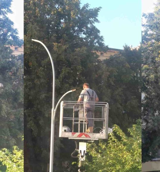 Wymiana latarni na krośnieńskich ulicach