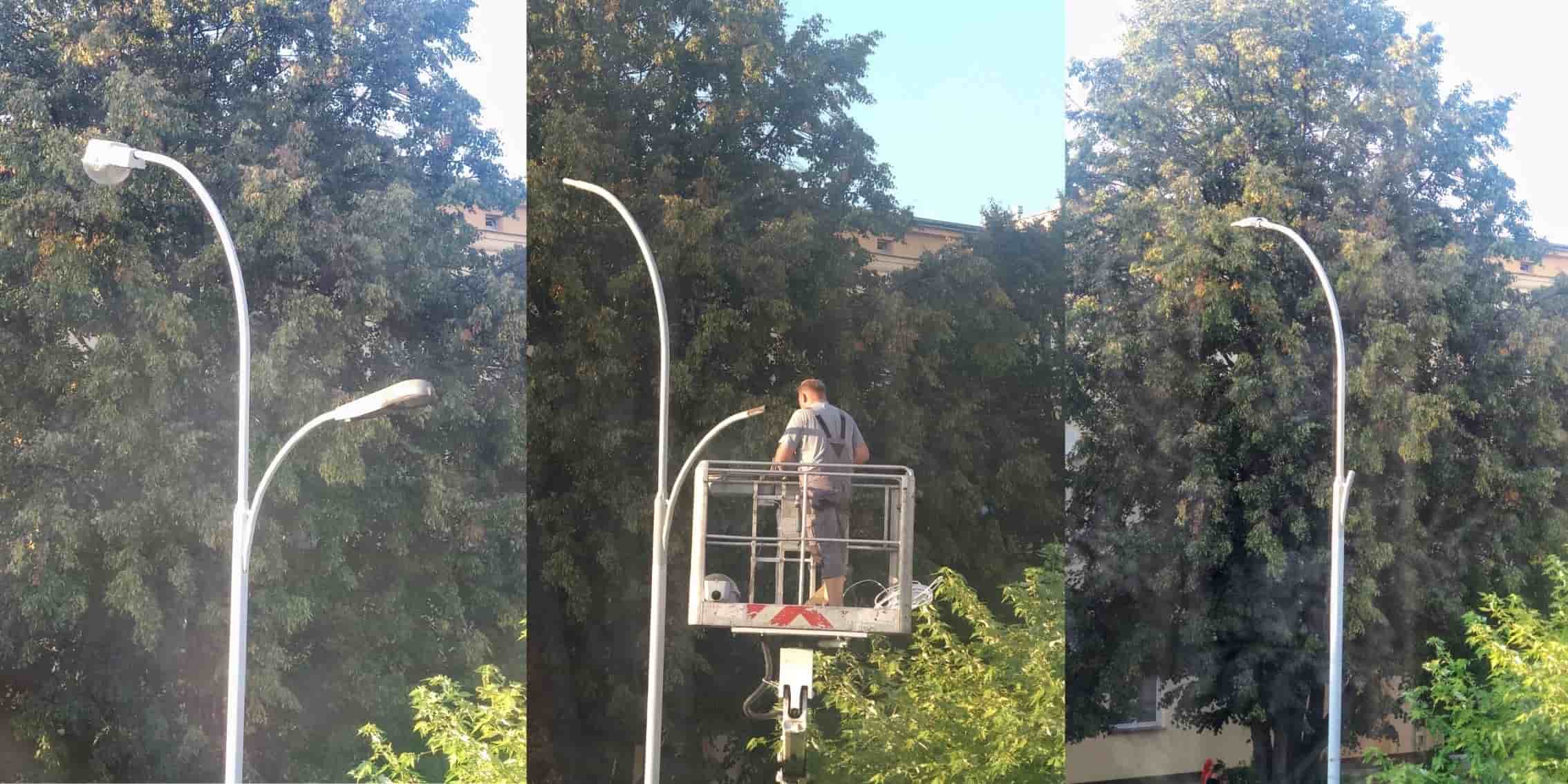 Wymiana latarni na krośnieńskich ulicach