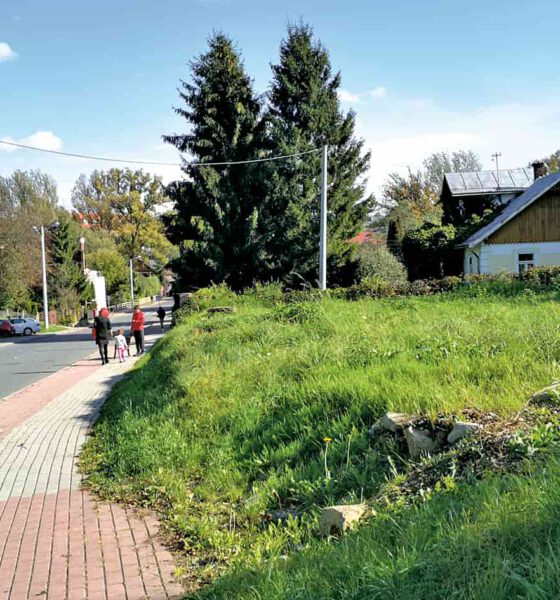 W tym miejscu, przy ul. Czajkowksiego stał młyn walcowy Jędrzeja Krukierka