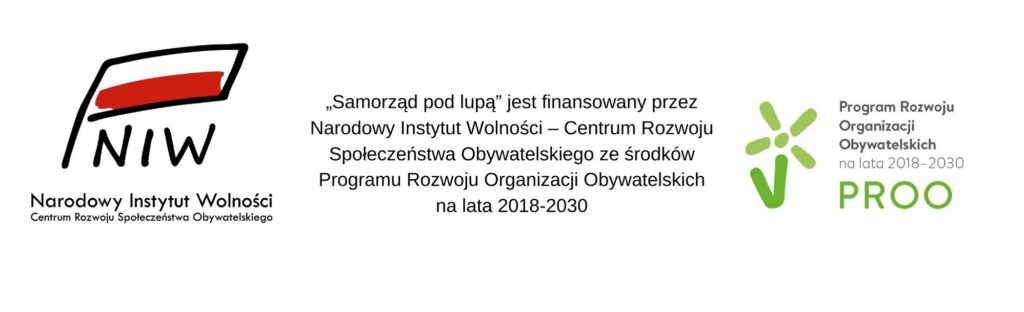 Samorząd pod lupą jest finansowany z NIW PROO