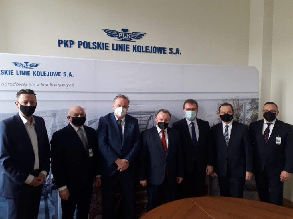 Tomasz Soliński, Jan Pelczar, Władysław Ortyl, Piotr Babinetz spotkali się z przedstawicielami Ministerstwa Infrastruktury i PKP Polskie Linie Kolejowe SA