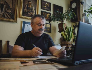 Jacek Koszczan, prezes Stowarzyszenia Sztetl Dukla