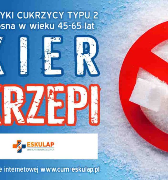 Program "Cukier nie krzepi" realizowany przez Miasto Krosno i CUM Eskulap