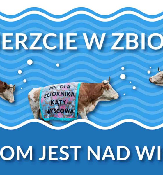 Grafika wydarzenia Nie wierzcie w zbiorniki! Nasz dom jest nad Wisłoką! Myscowa, Polany, Kąty- Zagrody