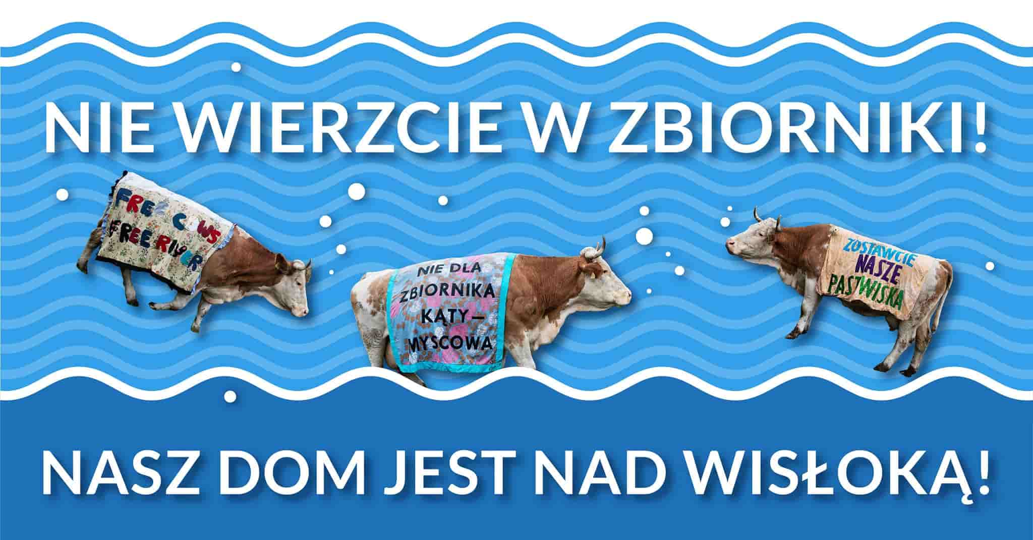Grafika wydarzenia Nie wierzcie w zbiorniki! Nasz dom jest nad Wisłoką! Myscowa, Polany, Kąty- Zagrody
