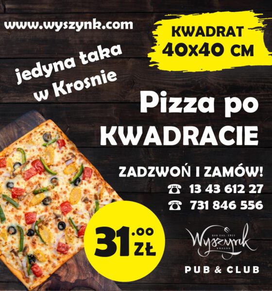 Kwadratowa pizza w Wyszynku