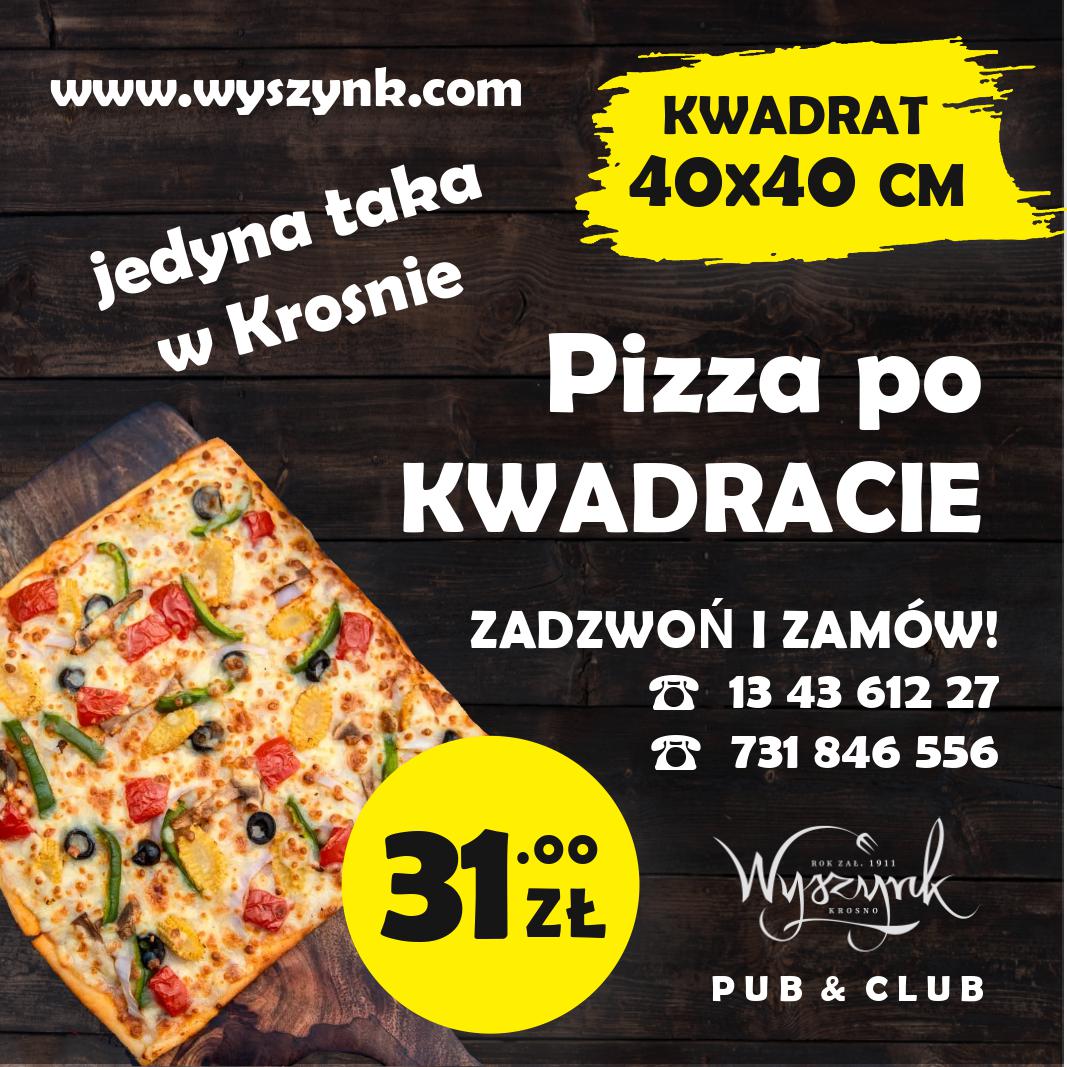 Kwadratowa pizza w Wyszynku