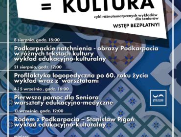 Plakat „Emerytura = Kultura” 2021