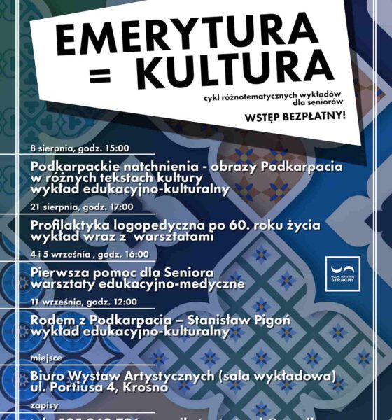 Plakat „Emerytura = Kultura” 2021