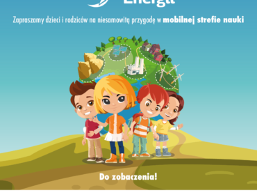 grafika reklamująca piknik naukowy Planeta Energii organizowany przez Fundację Orlen