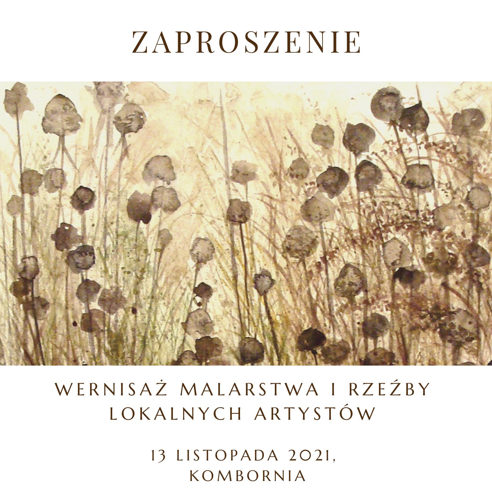Uroczyste otwarcie wystawy malarstwa i rzeźby lokalnych artystów w Dworze Kombornia