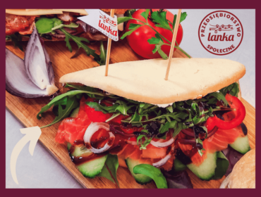 Kanapka zrobiona przez przedsiębiorstwo społeczne lanka