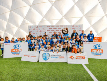Zawodnicy Beniaminek Profbud Krosno podczas „ORLEN Beniaminek Soccer Schools Liga”