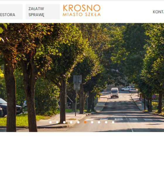 Ulica Paderewskiego w Krośnie