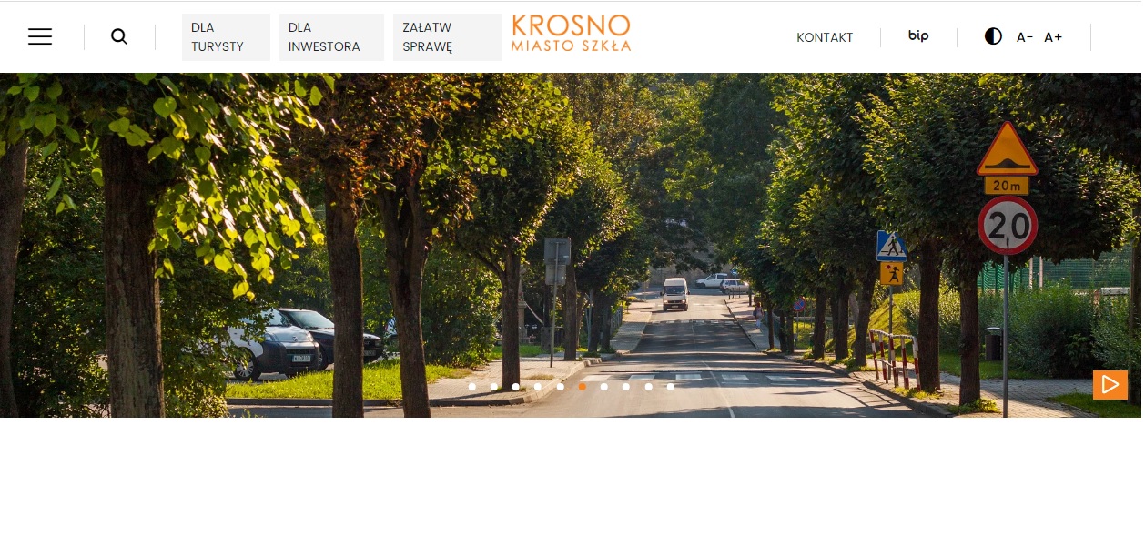 Ulica Paderewskiego w Krośnie
