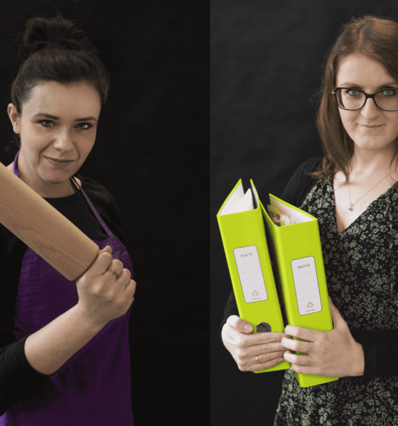 Karolina Wacławik i Laura Starowiejska z fundacji LANKA