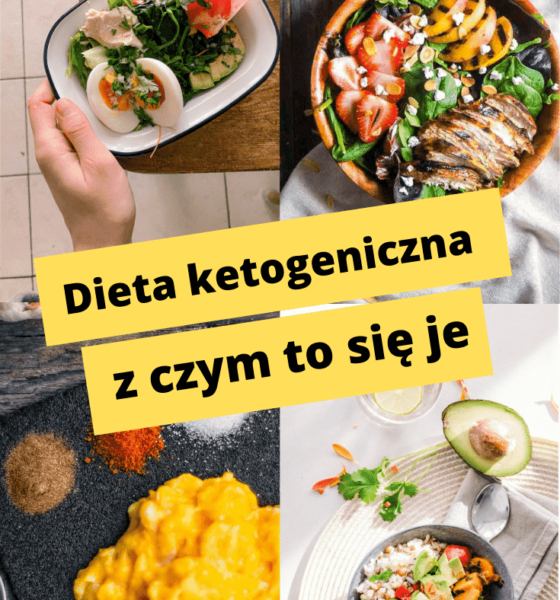 grafika z potrawami diety ketogenicznej