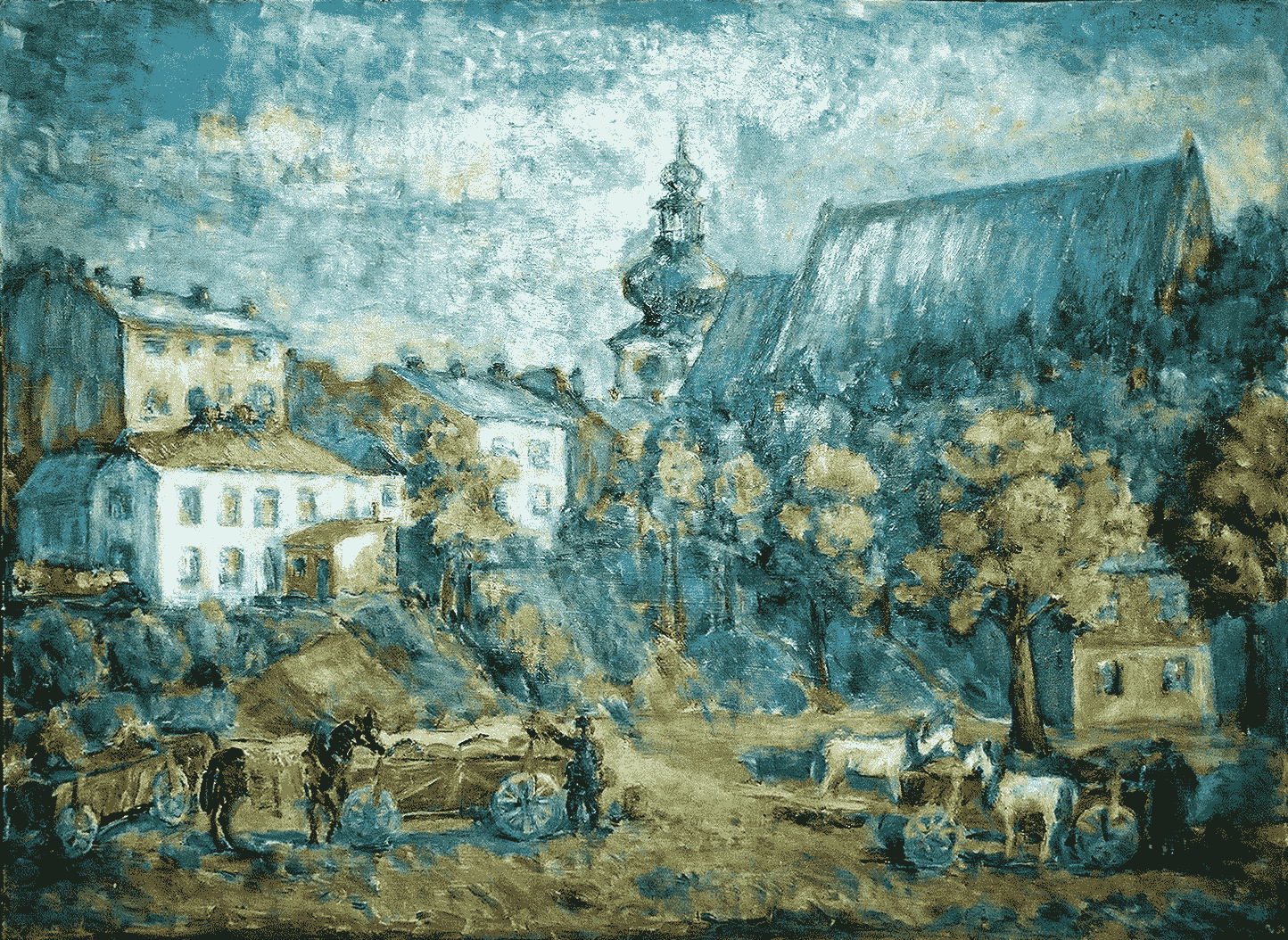 "Stare Krosno" obraz autorstwa Marii Barud