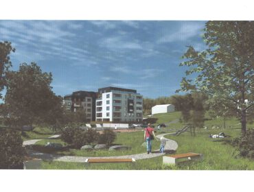 Wizualizacja bloku, który byc może powstanie w Krośnie przy ul. Okrzei