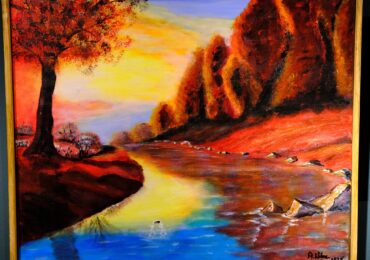 „Akwarelą i akrylem – pejzaże z pasji”. Wernisaż wystawy Adama Wilusza w Etnocentrum