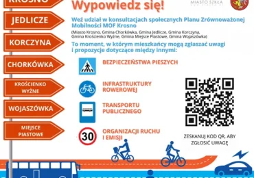 Konsultacje społeczne Planu Zrównoważonej Mobilności Miejskiej (SUMP) MOF Krosno