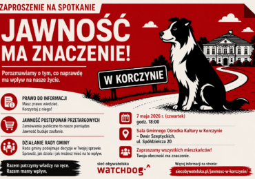 Jawność ma znaczenie – spotkanie w Korczynie